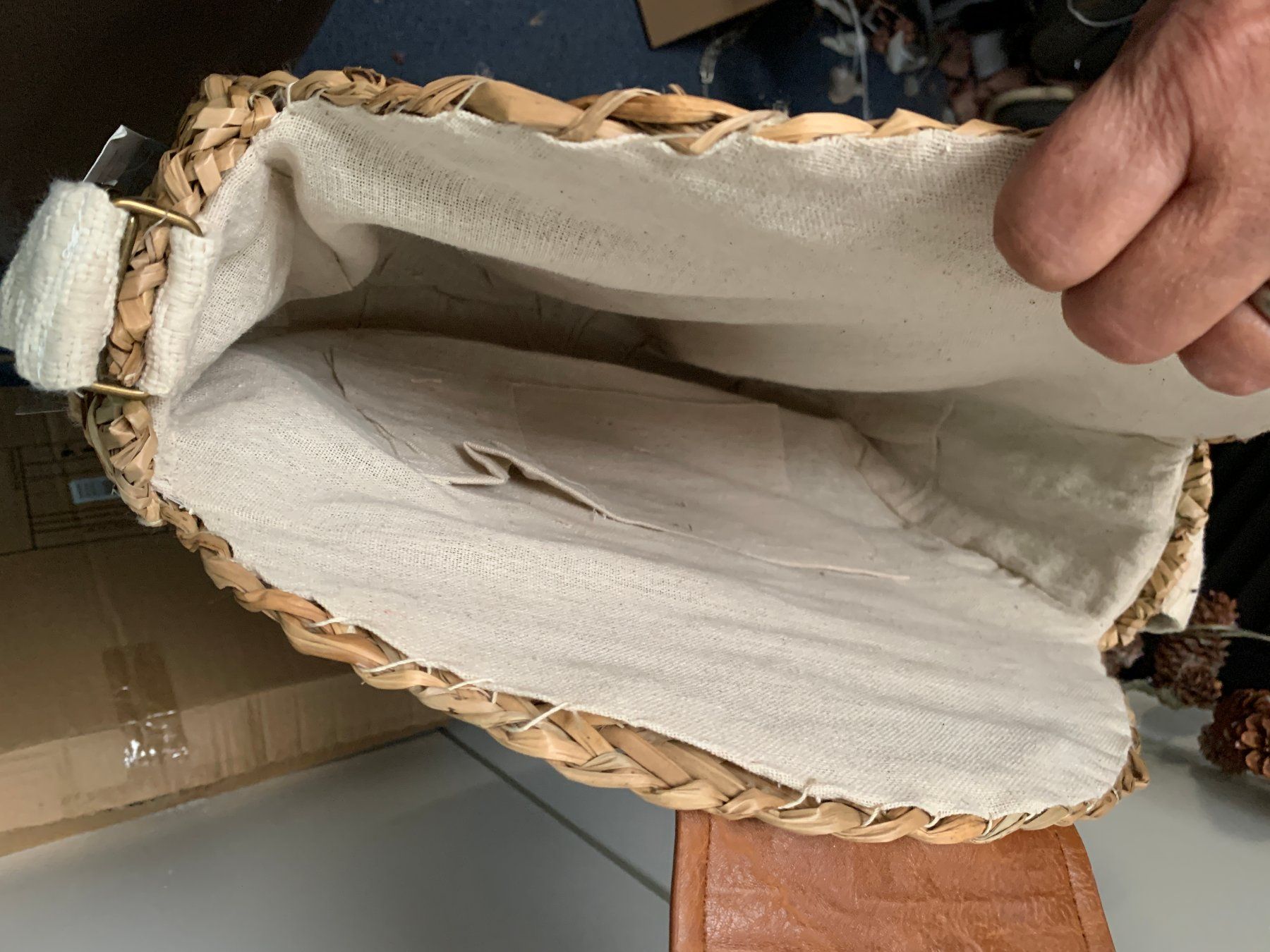Taschen für Damen: grosse Tasche Seegras – Neu (gemäss Beschreibung) aus St. Gallen von Miousch 8