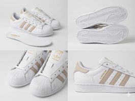 Adidas Superstar Schuhe weiss beige Grösse 40