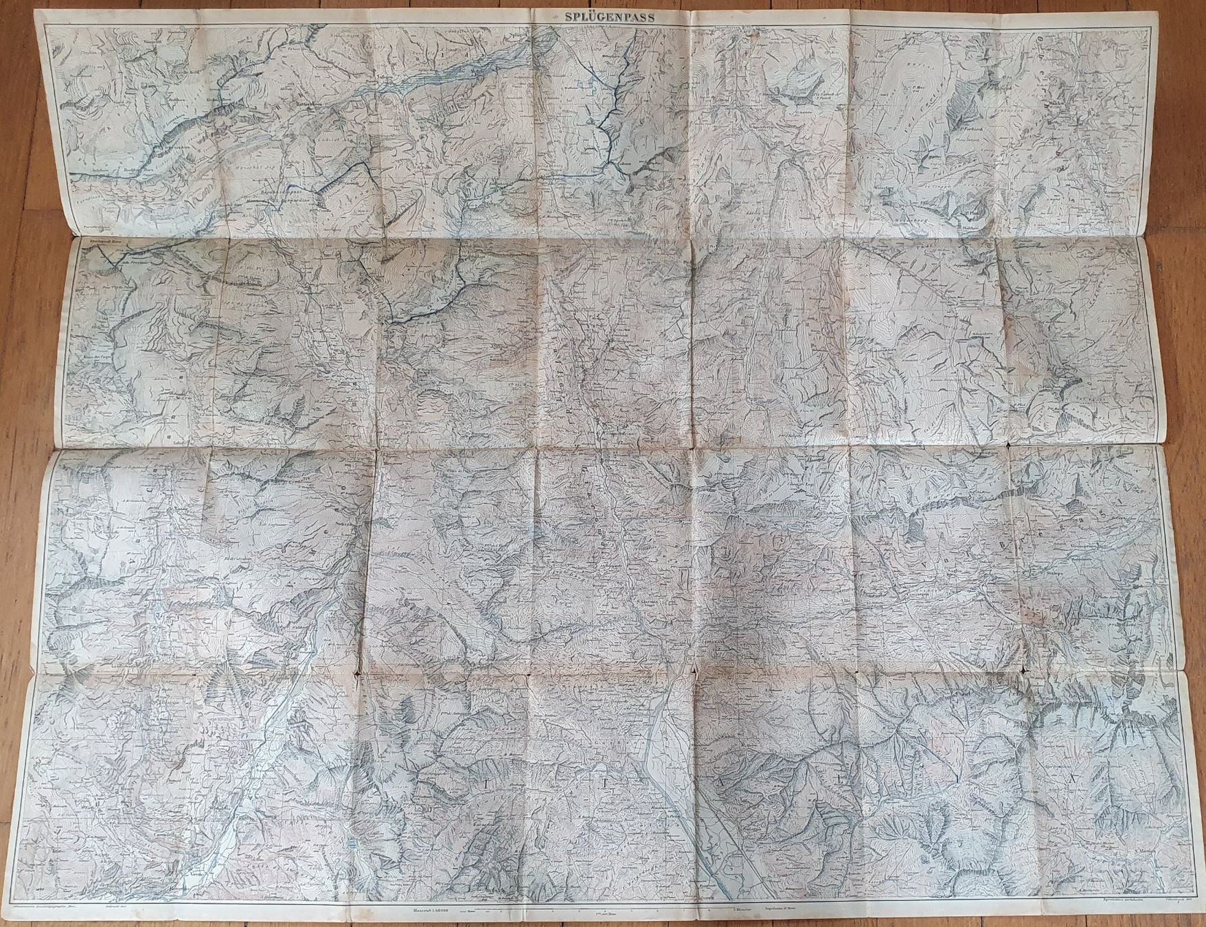 Landkarten & Atlanten: Topograpghischer Atlas Schweiz - Splügenpass – Gebraucht aus Zürich von Vesco01 2