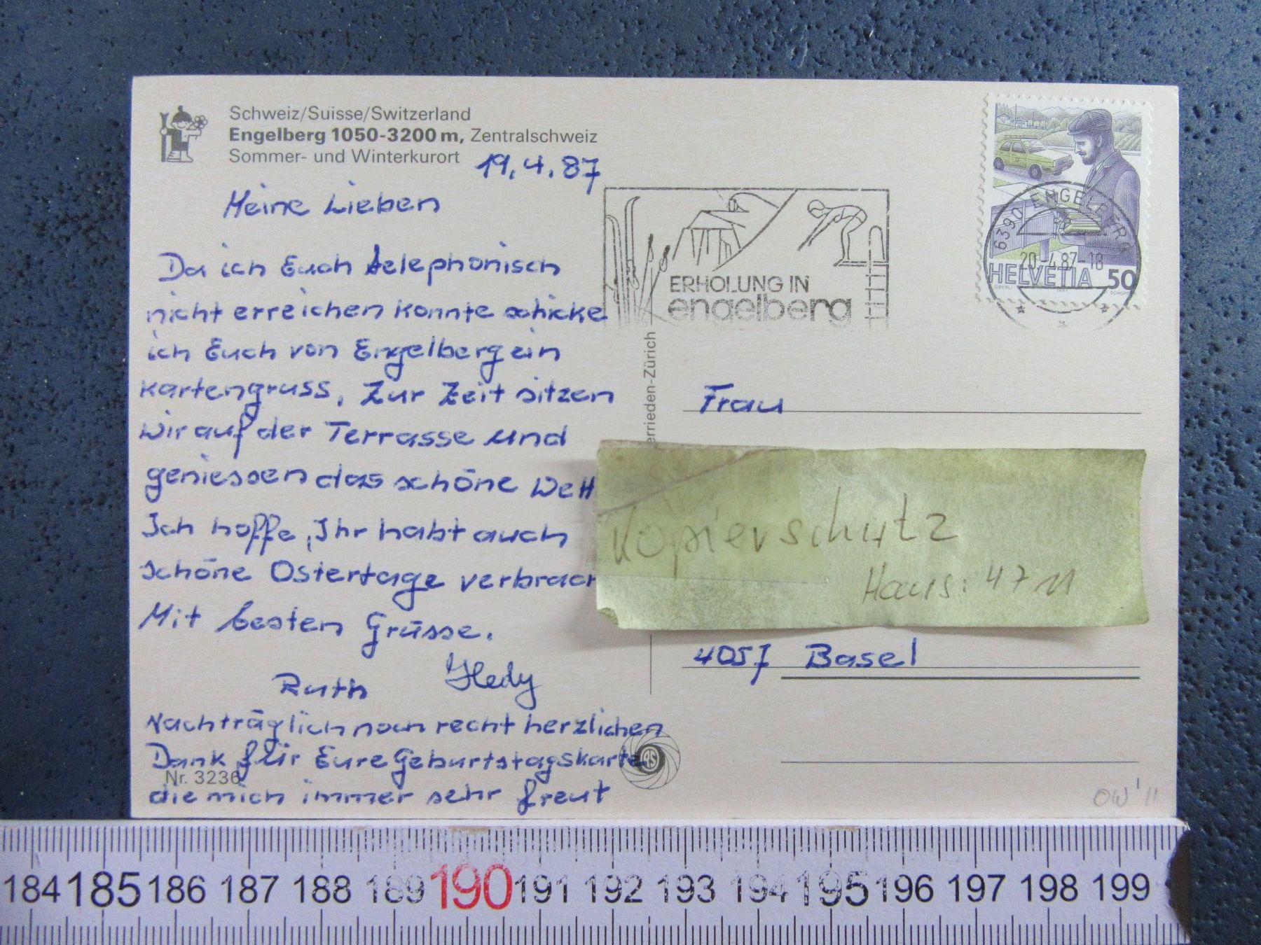Cartoline postali: GRUSS AUS ENGELBERG ONW AK – Usato da Ettingen venduto da Hausi4711 1
