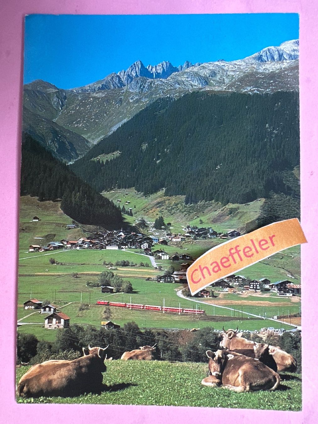 Cartoline postali: Segnes bei Disentis – Usato da Zürich venduto da Chaeffeler