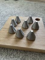 8er-Set massive HiFi-Kegel / Spikes aus Edelstahl