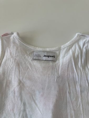 Desigual Top Weiss Grösse 134 guter Zustand