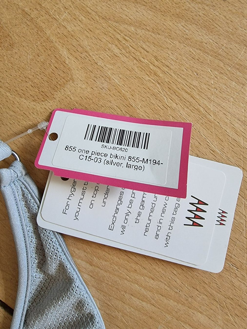 Badekleider & Bikinis: Wicked Weasel One Piece Bikini Silber Gr.L NEU – Neu und originalverpackt aus St. Gallen von rid_2fs2 7