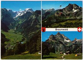 Braunwald - 3 Bild AK