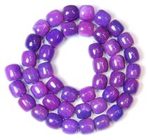 1 Strang echte natürliche multicolor Jade Perlen 8 x 8 mm