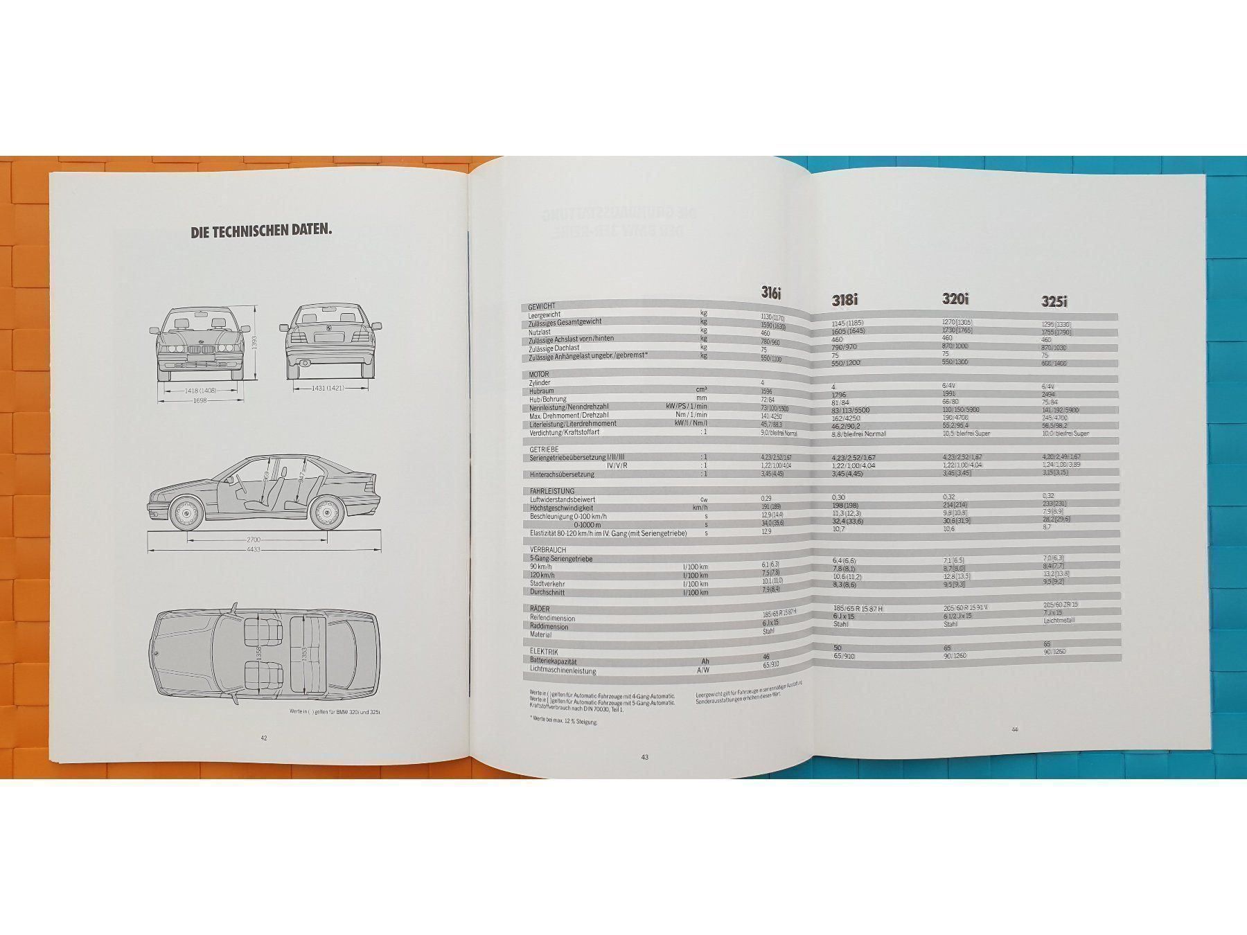 Riviste & Magazine: BMW 3er E36 LIMOUSINE 1990 - Prospekt / Katalog – Nuovo (secondo la descrizione) da Viganello venduto da CARLiteratur 6