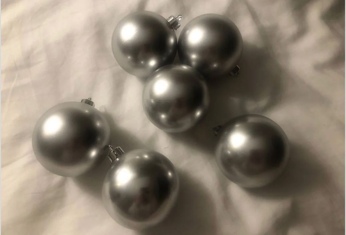 Tutte le decorazioni: 6 silberne Christbaumkugeln – Nuovo (secondo la descrizione) da Basel venduto da anna123456789