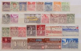 SUISSE: Des timbres oblitérés jusqu'à l'année 1945