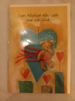 SCHÖNE ABSCHIEDSKARTE NAGELNEU UND OVP!