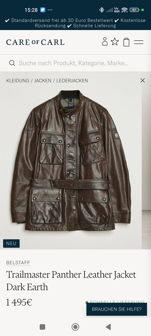 Belstaff Giacche: Belstaff Trialmaster Panther Lederjacke – Usato da Stäfa venduto da modeflash 7