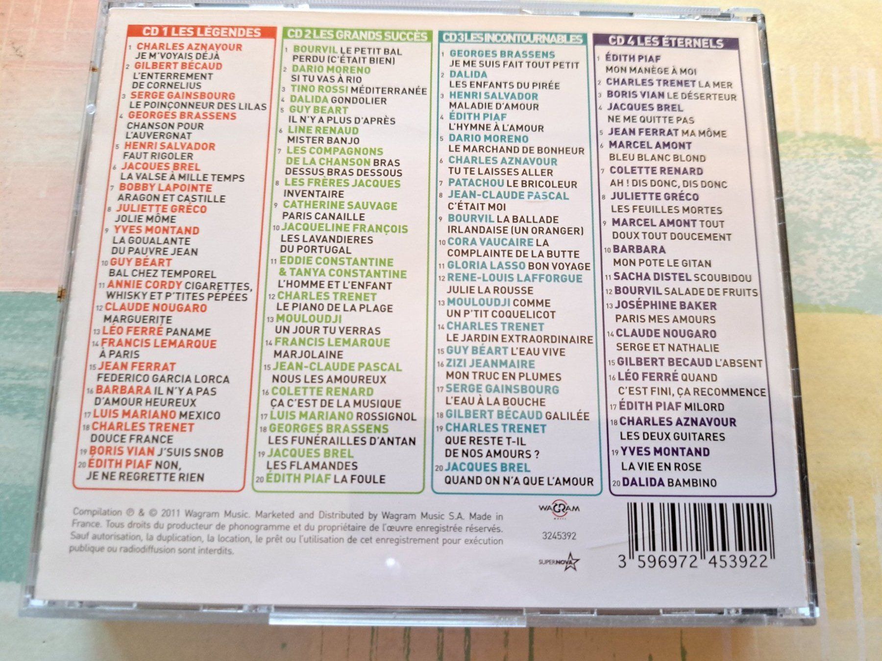 CDs: Cds Mega Chansons Françaises 4 Cds – Gebraucht aus Pully von bro_n52j 2