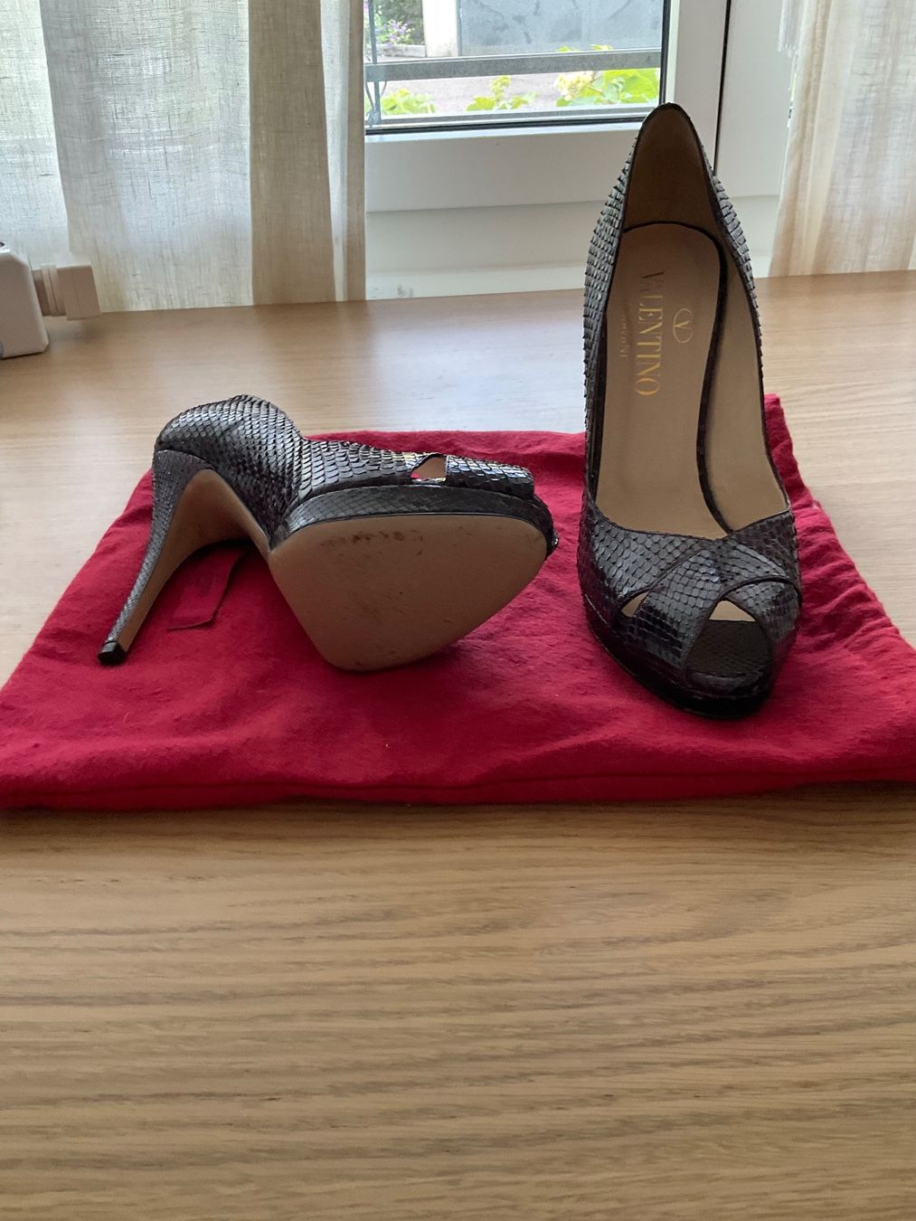 Valentino Damenschuhe: Purple!!! Valentino Snake Skin Platform Pump – Neu (gemäss Beschreibung) aus Baar von dsb07 2