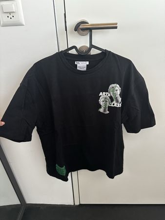 ZARA T-Shirt Schwarz 