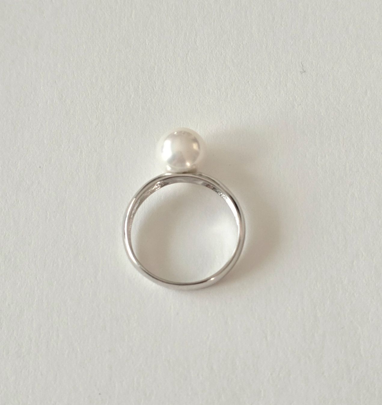 Anelli: Silber (925) Perlen-Ring - NEU – Nuovo e nell'imballaggio originale da Uetikon am See venduto da Coralreef 2