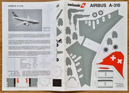 Modellbogen AIRBUS A-310,  swissair