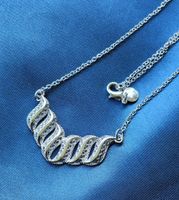 Eleganter Anhänger mit Kette, 925 versilbert