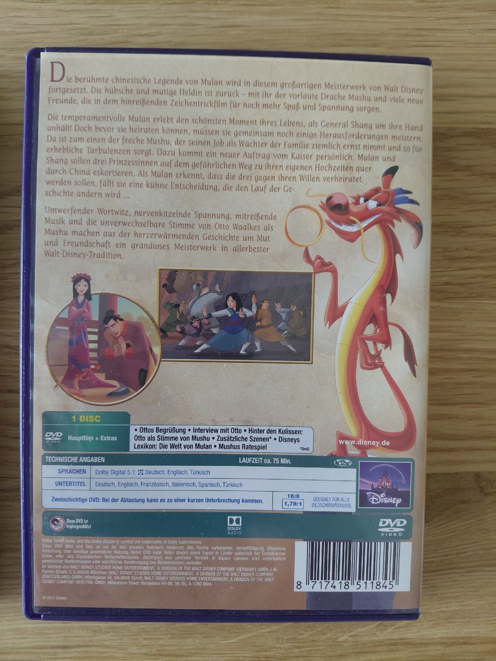 Alle DVDs: Mulan Classic Disney 1 & 2 – Gebraucht aus Geuensee von sonnenstunden 2