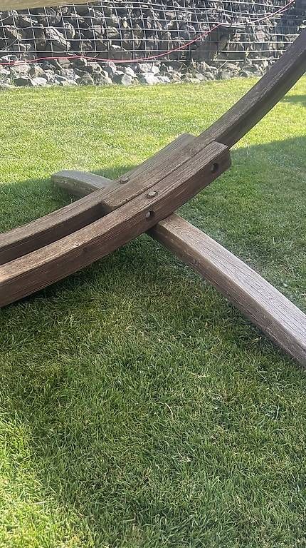 Amache: Hängematte Hängeliege mit Holzgestell – Usato da Walzenhausen venduto da elenor11 4