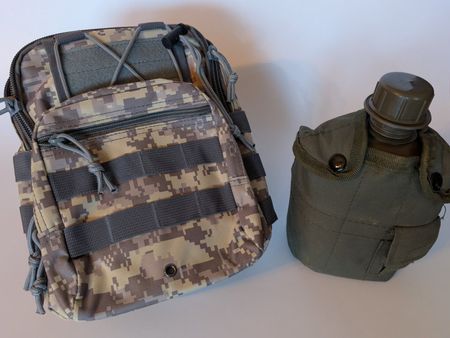 Set Military Tasche und Feldflasche