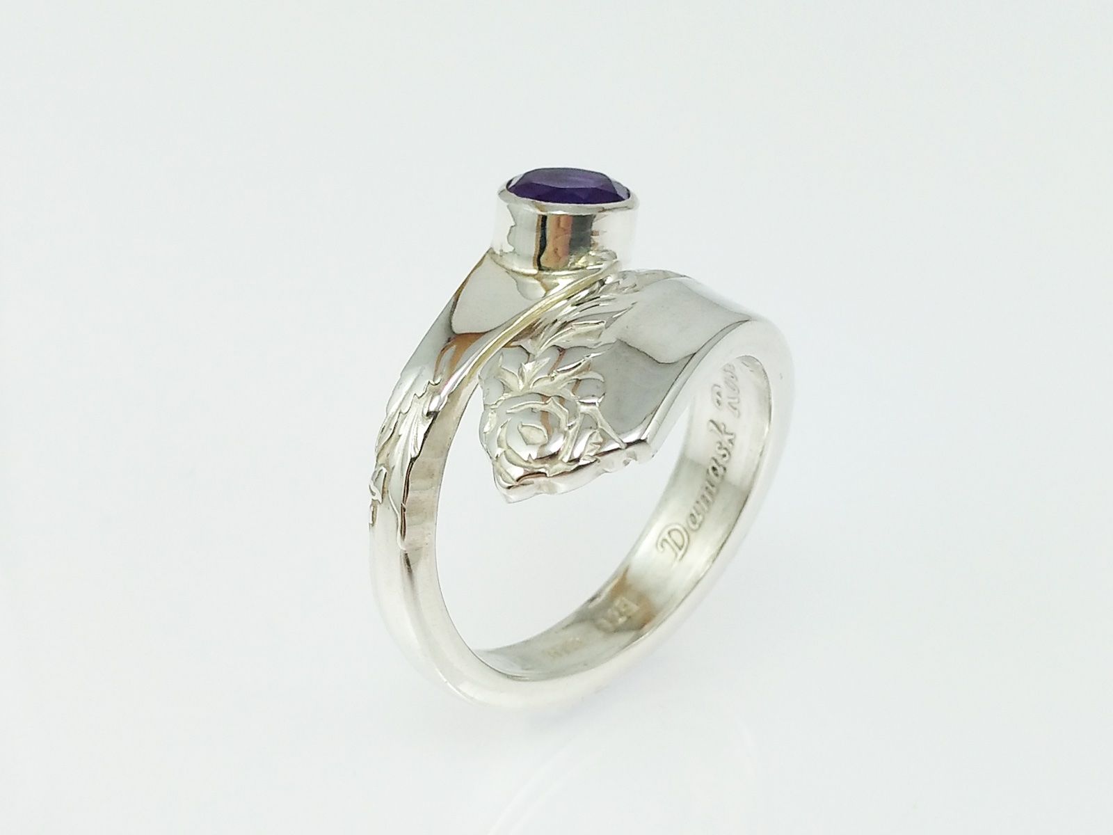 Anelli: Offener Jugendstil Silberring mit Amethyst – Nuovo e nell'imballaggio originale da Meilen venduto da Byrd-bijoux 2