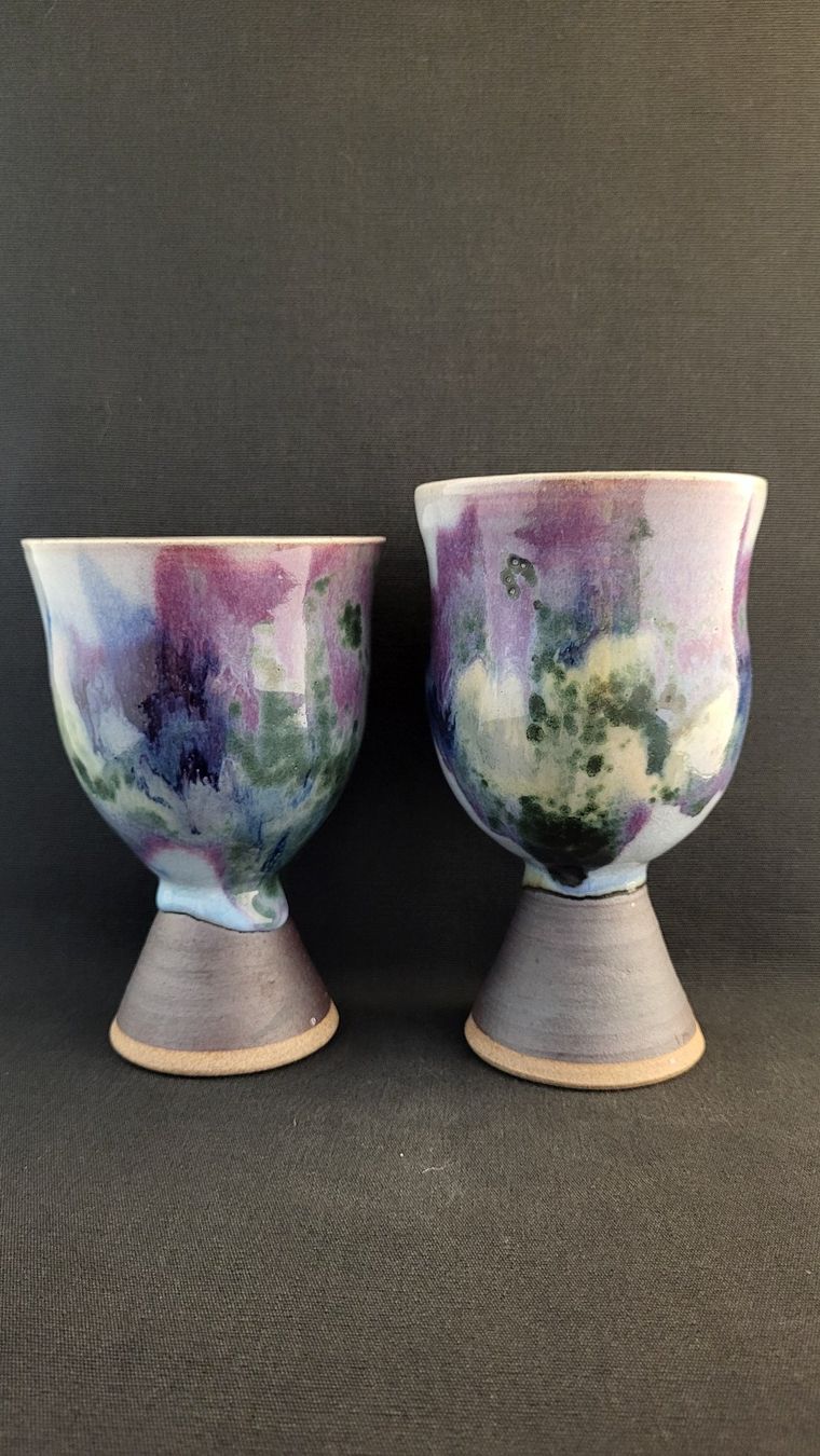 Tasses: 2 Keramik-Kelche SEAWARD POTTERY – D'occasion à Basel par spinne02