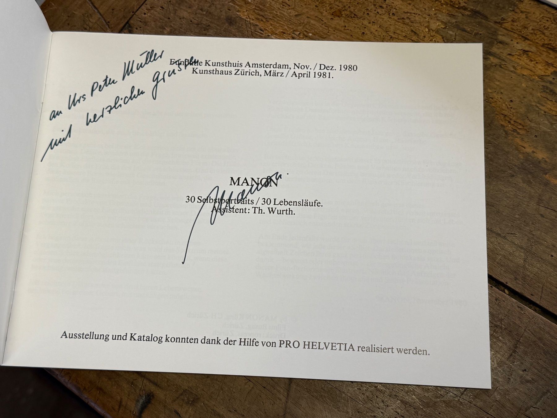 Libri: MANON 1980 Ball der Einsamkeiten signiert – Usato da Bern venduto da Jwpm66 1