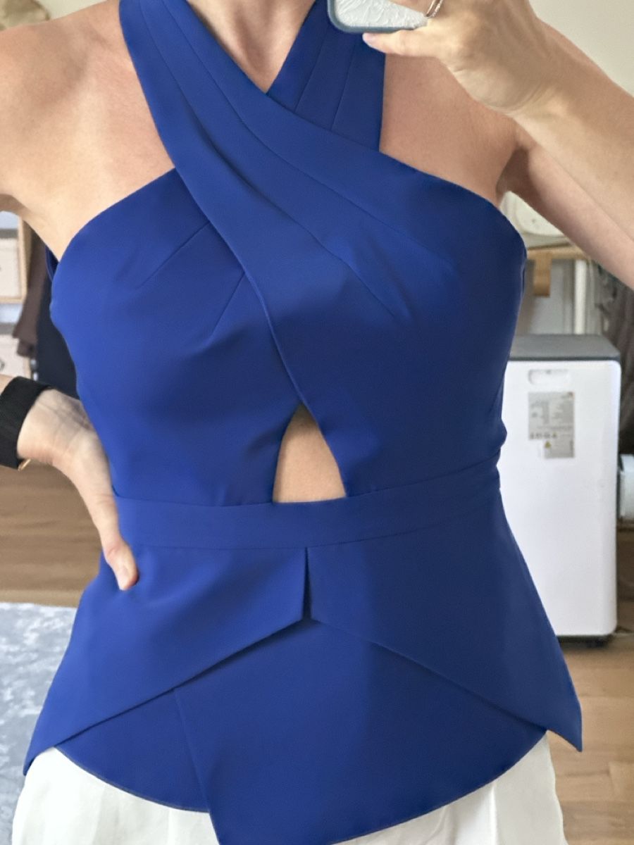 Tops: BCBGMAXAZRIA Haut bleu cobalt taille S  – Neu (gemäss Beschreibung) aus Commugny von rus_my8v
