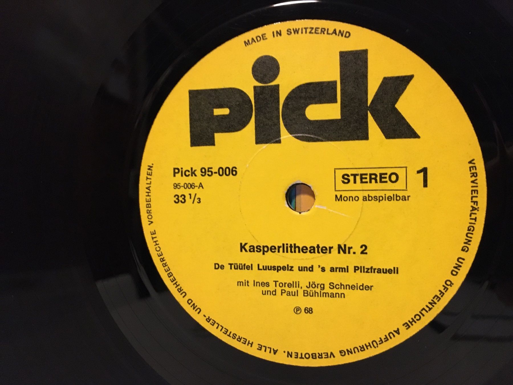Dischi in vinile: Schallplatte - Kasperlitheater Nr. 2 - Pick - 1968 – Usato da Andwil SG venduto da Rainboli 4