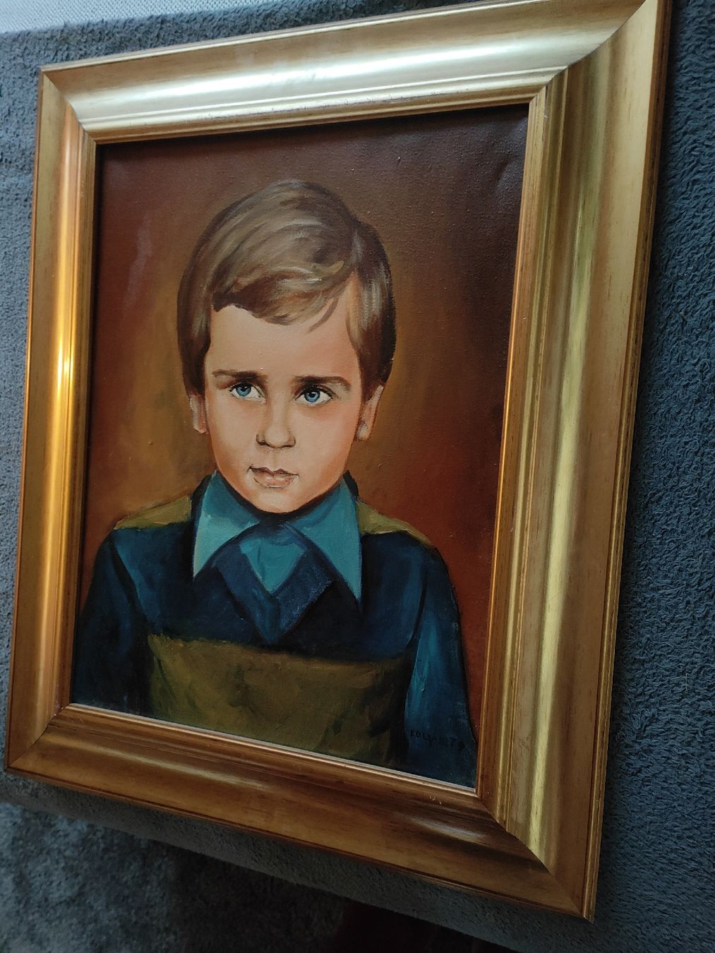 Tableaux: Ölgemälde Portrait Junge gerahmt – D'occasion à Wetzikon ZH par SparrowJack111 2