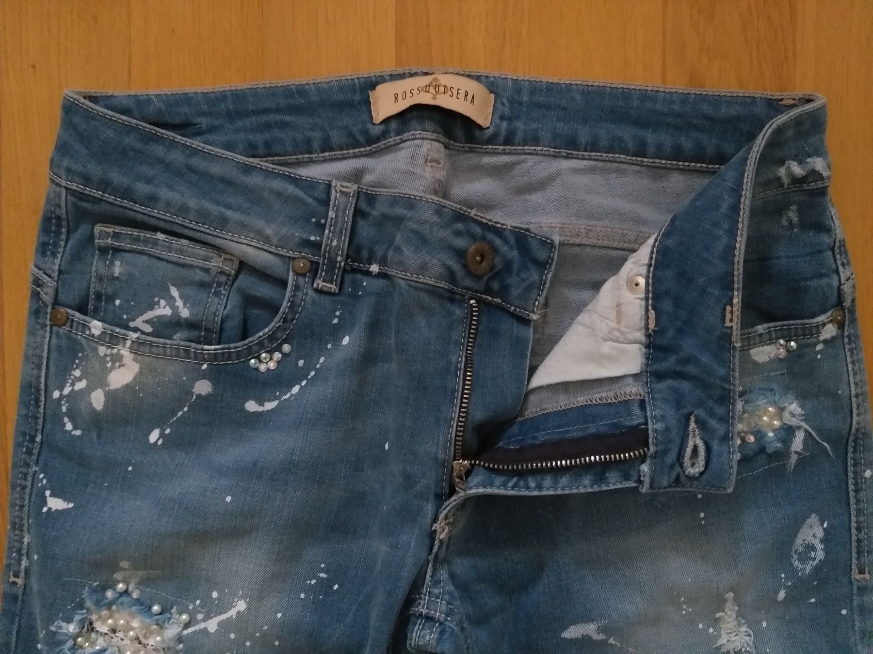 Jeans: ROSSODISERA Jeans taille / Grosse 40 CH (46 IT) – Usato da Cossonay-ville venduto da Super-Price-Quality 4