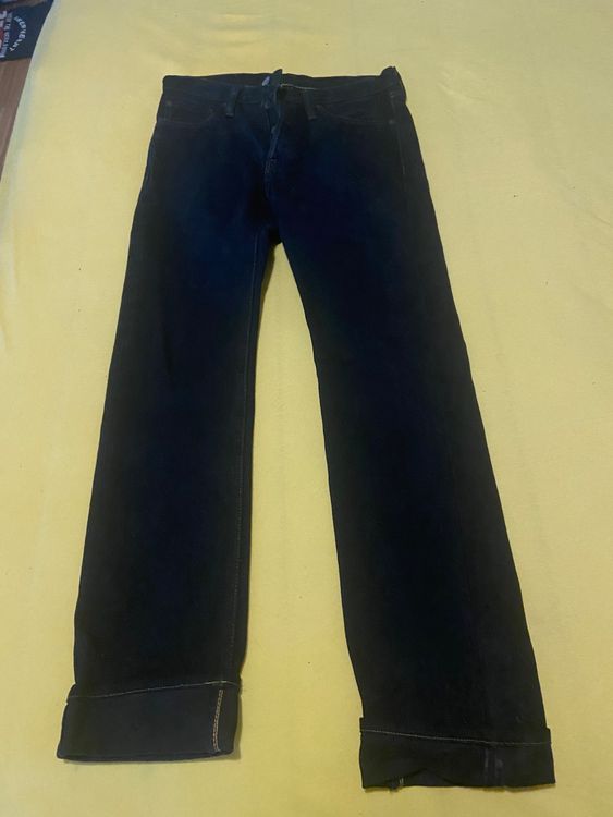 Gebrauchte Iron Heart Jeans schwarz IH 666Sod made in Japan Kaufen