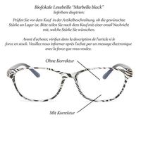 Biofokale Lesebrille Marbella +1.0 +2.5 +3.0 +4.0