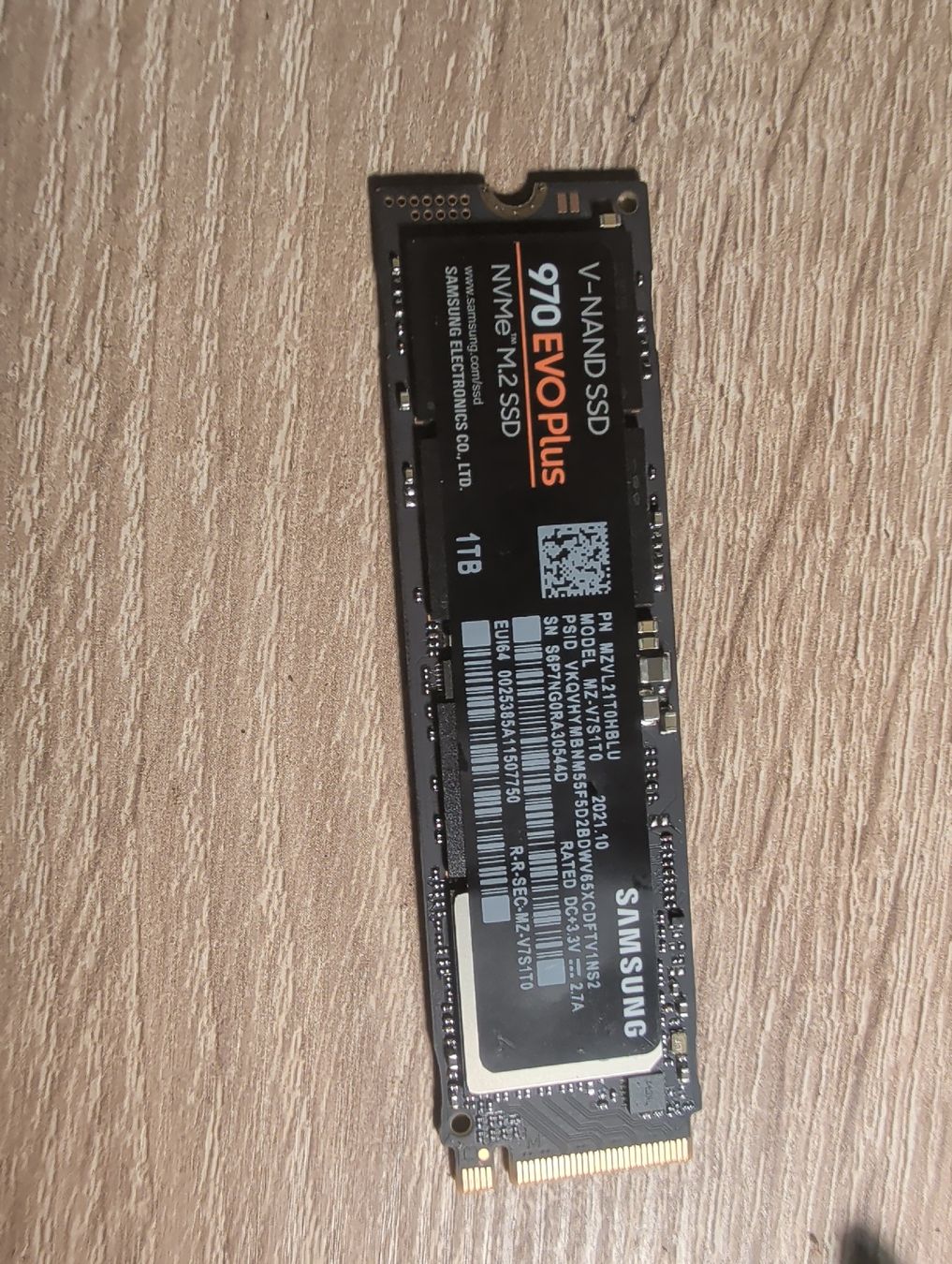 Samsung Harddisks: Samsung 970 EVO Plus NVMe M.2 SSD 1TB – Gebraucht aus Büttenhardt von lin_gq5b