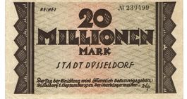 Düsseldorf 20 Mil.Mark Reihe1 01.09.1923 VZ-VZ+