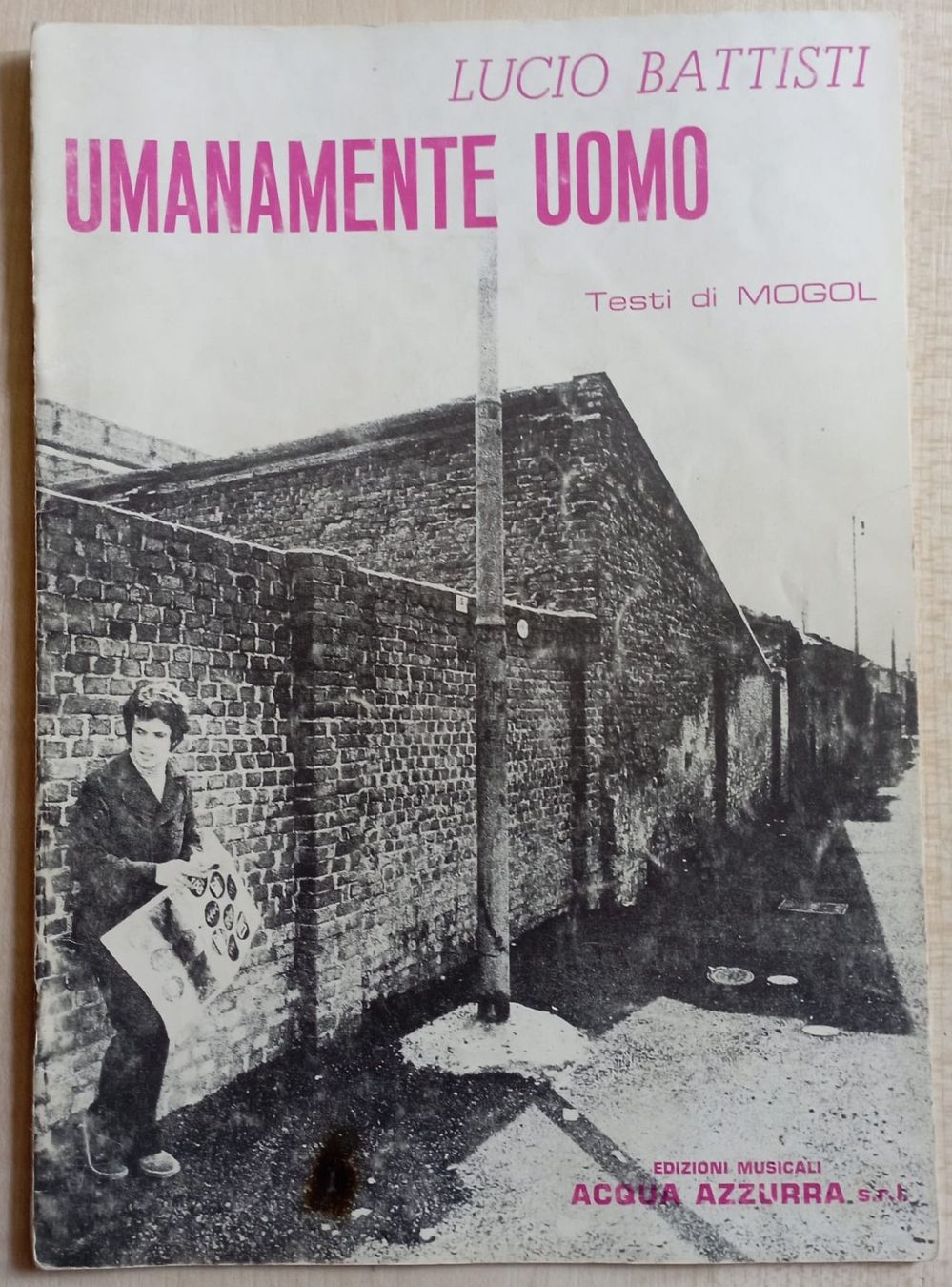 Bücher: Lucio Battisti "Umanamente uomo" Songbuch – Gebraucht aus Neuenhof von Cassiopala