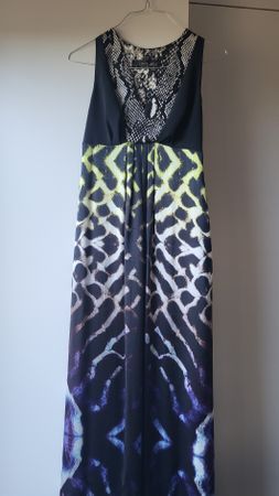 Marc Cain Seidenkleid Gr. 36 Schlangenmuster Elegant