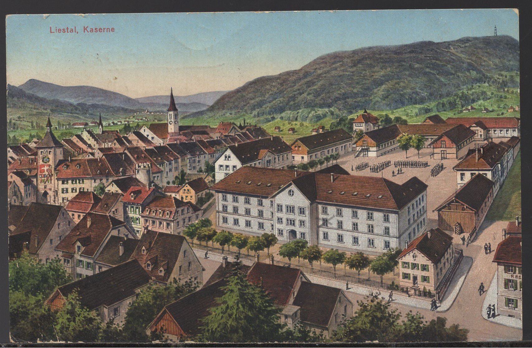 Cartoline postali: Liestal - Kaserne  1926 – Usato da Aarau venduto da kufi44