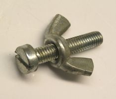12x Zylinderkopfschraube M5x25 mm mit Flügelmutter