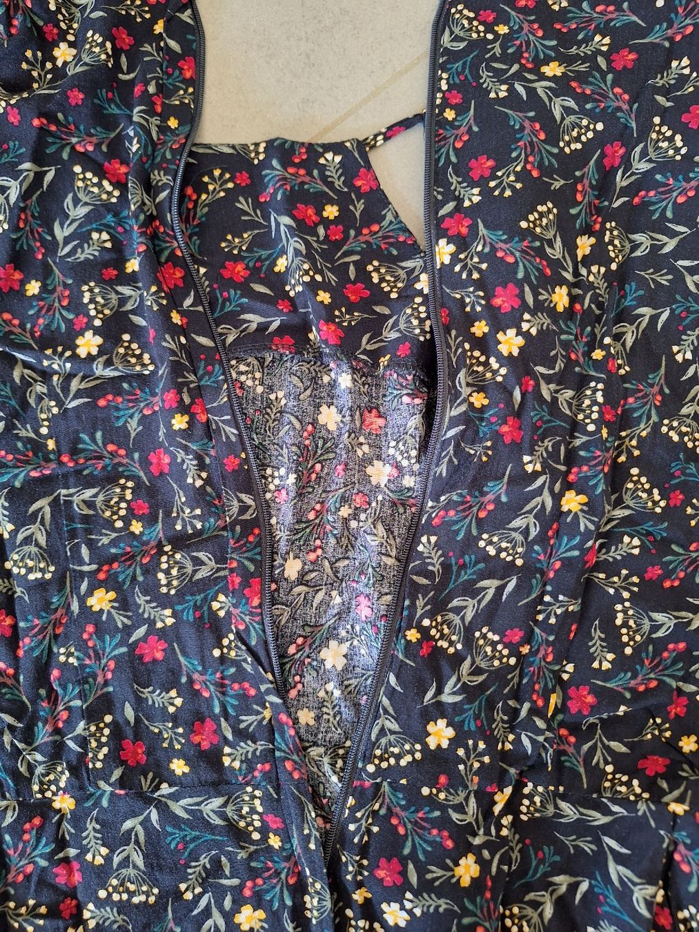 Kleider: Festliches APRICOT Blümchenkleid Gr. L – Neu (gemäss Beschreibung) aus Dörflingen von Crazyachmed 5