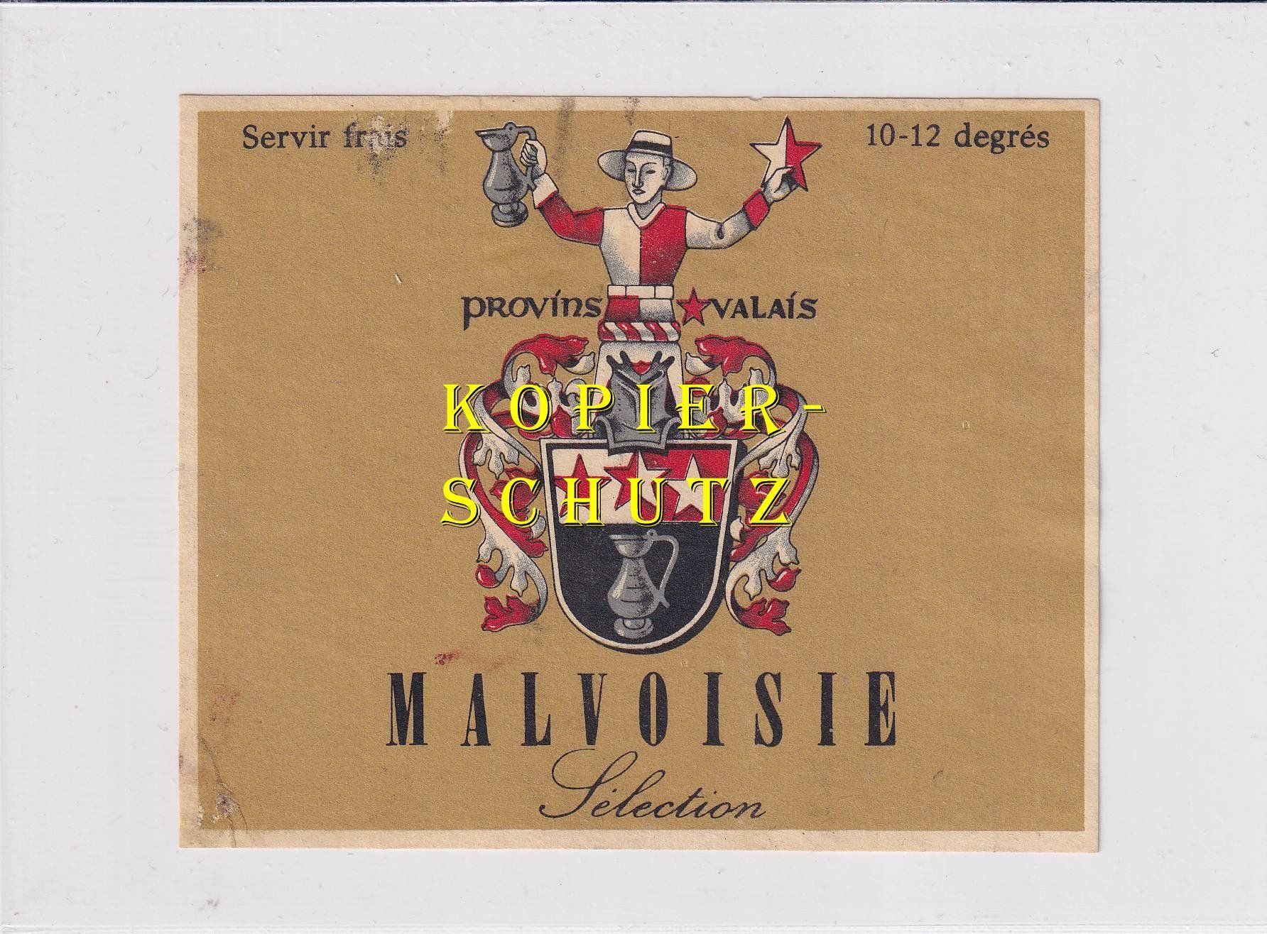 Carta: Etikette - Malvoisie Sélection /bd – Usato da Hombrechtikon venduto da Rudolf07