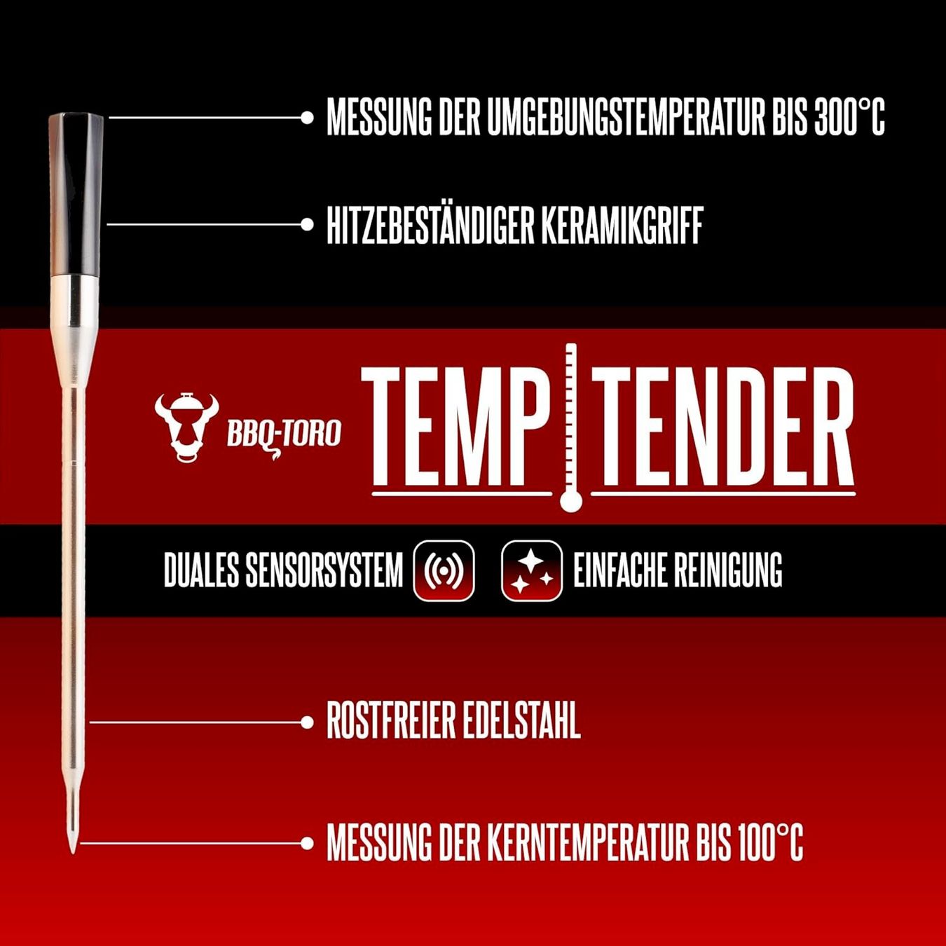 Grils: BBQ-Toro TempTender Grillthermometer – Neuf avec emballage d'origine à Bottighofen par zaap 2