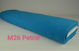 Musselin Petrol