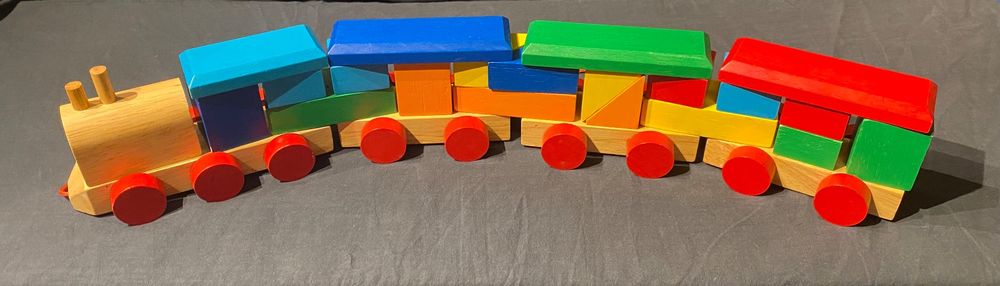 Holz Zug Spielzeug Mit Zahlen 0-10 - Magnetischer Lernzug Ab 1 Jahr