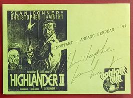 Christopher Lambert Autogramm signiert Karte 15x21cm