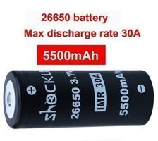 Shockli 26650 IMR Akku 5500mAh ButtonTop