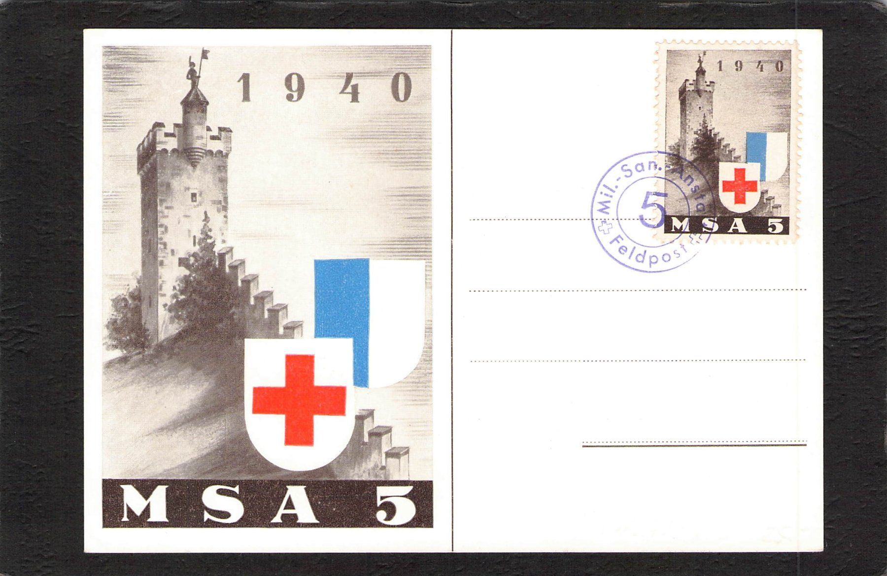 Cartoline postali: Einheitskarte Nr. 13 , MSA 5 – Usato da Reichenburg venduto da ibiza18