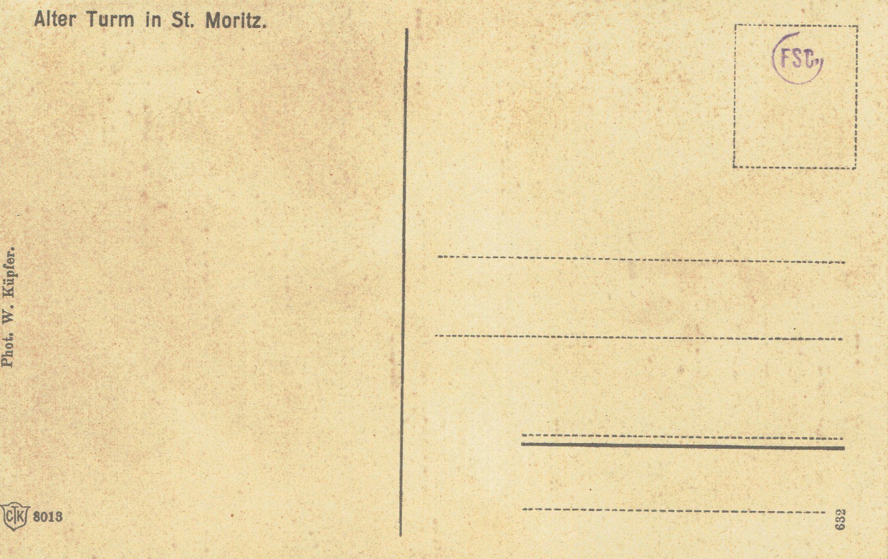 Ansichtskarten: St. Moritz GR, um 1910 – Gebraucht aus Otelfingen von Schmitte9 1