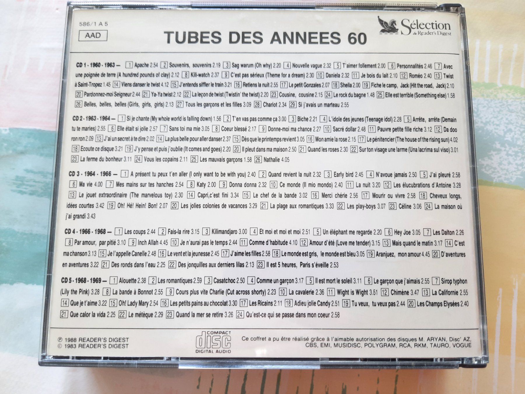 CD: CD Tubes des années 60 - compilation 5 cds – Usato da Pully venduto da bro_n52j 2