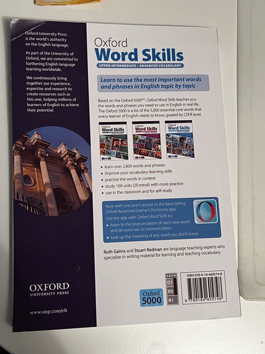 Libri: Oxford Word Skills Upper-Intermediate vocabulary – Nuovo (secondo la descrizione) da Biel-Benken BL venduto da edu_j8mz 1